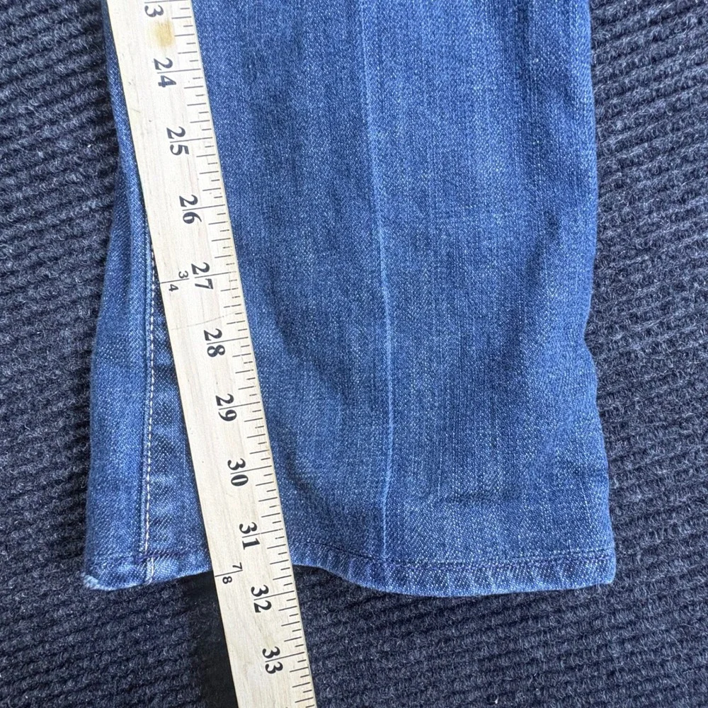 7 For All Mankind Jeans Womens 28 Blue Bootcut Medium Wash Stretch Denim - Picture 8 of 13